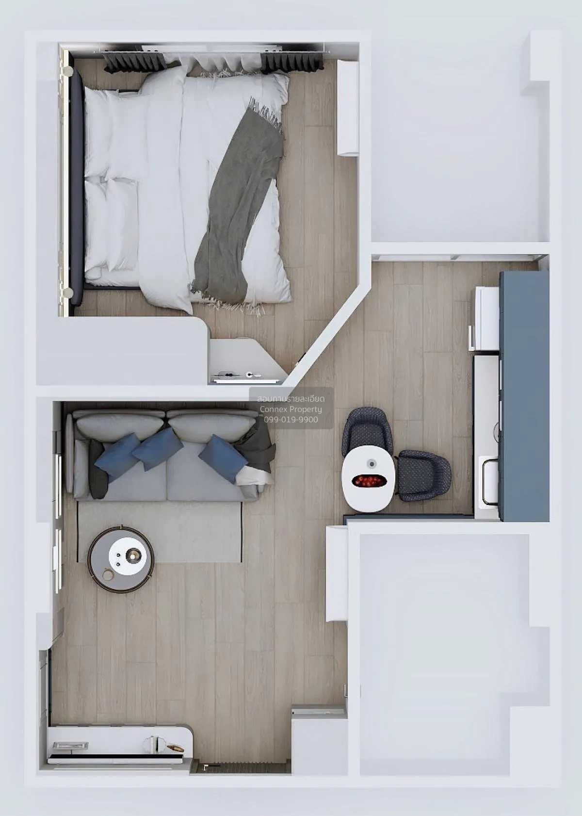 เช่าคอนโด  ลุมพินี คอนโดทาวน์ บดินทรเดชา-รามคำแหง รีโนเวทใหม่ วัง