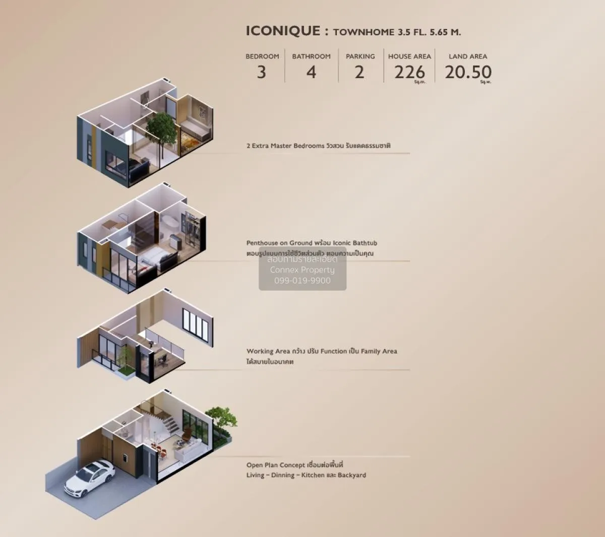 ขายทาวน์เฮ้าส์/ทาวน์โฮม  พาทิโอ วัชรพล-รามอินทรา MRT-วัชรพล ท่าแร 2