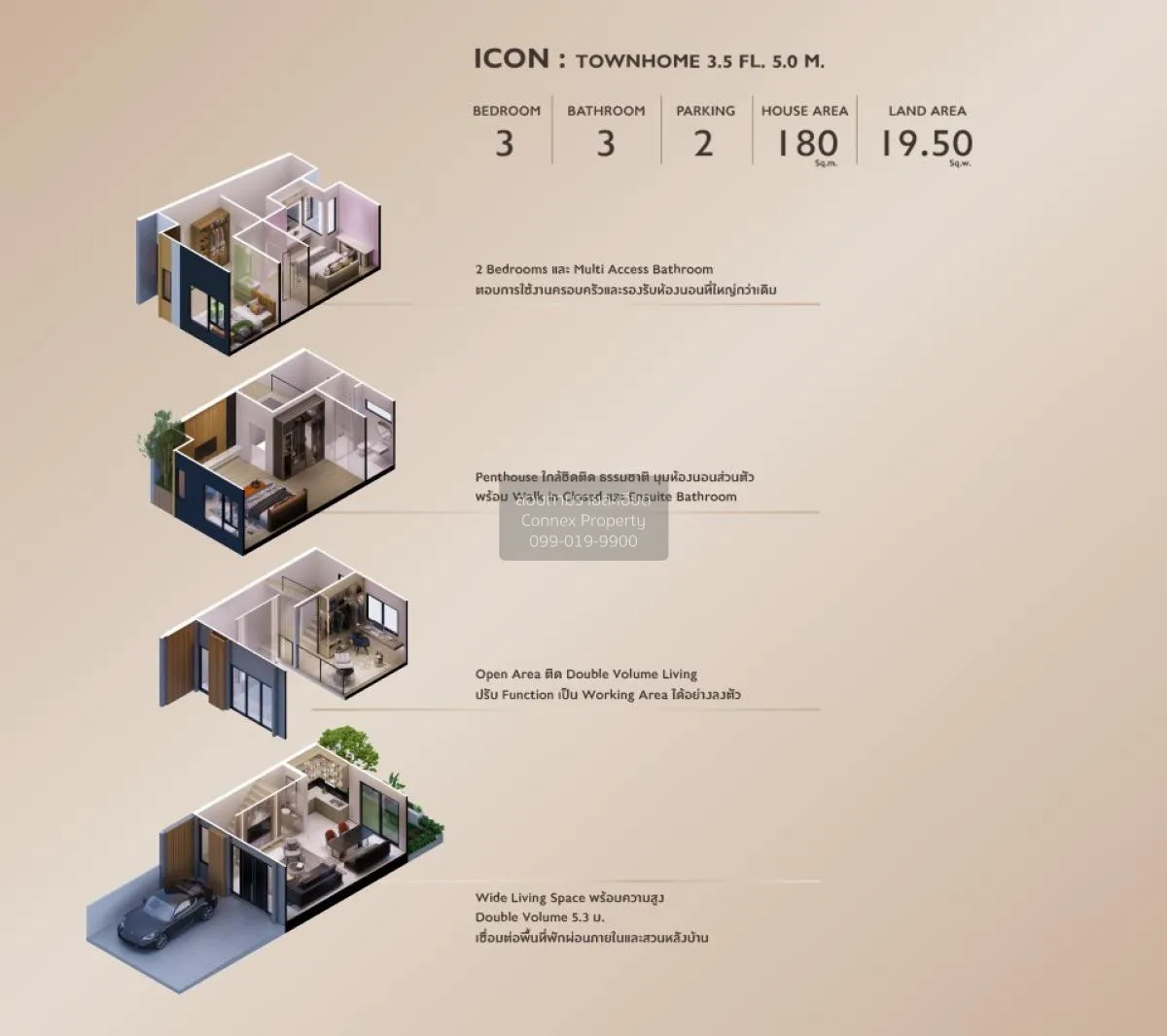 ขายทาวน์เฮ้าส์/ทาวน์โฮม  พาทิโอ วัชรพล-รามอินทรา MRT-วัชรพล ท่าแร 2