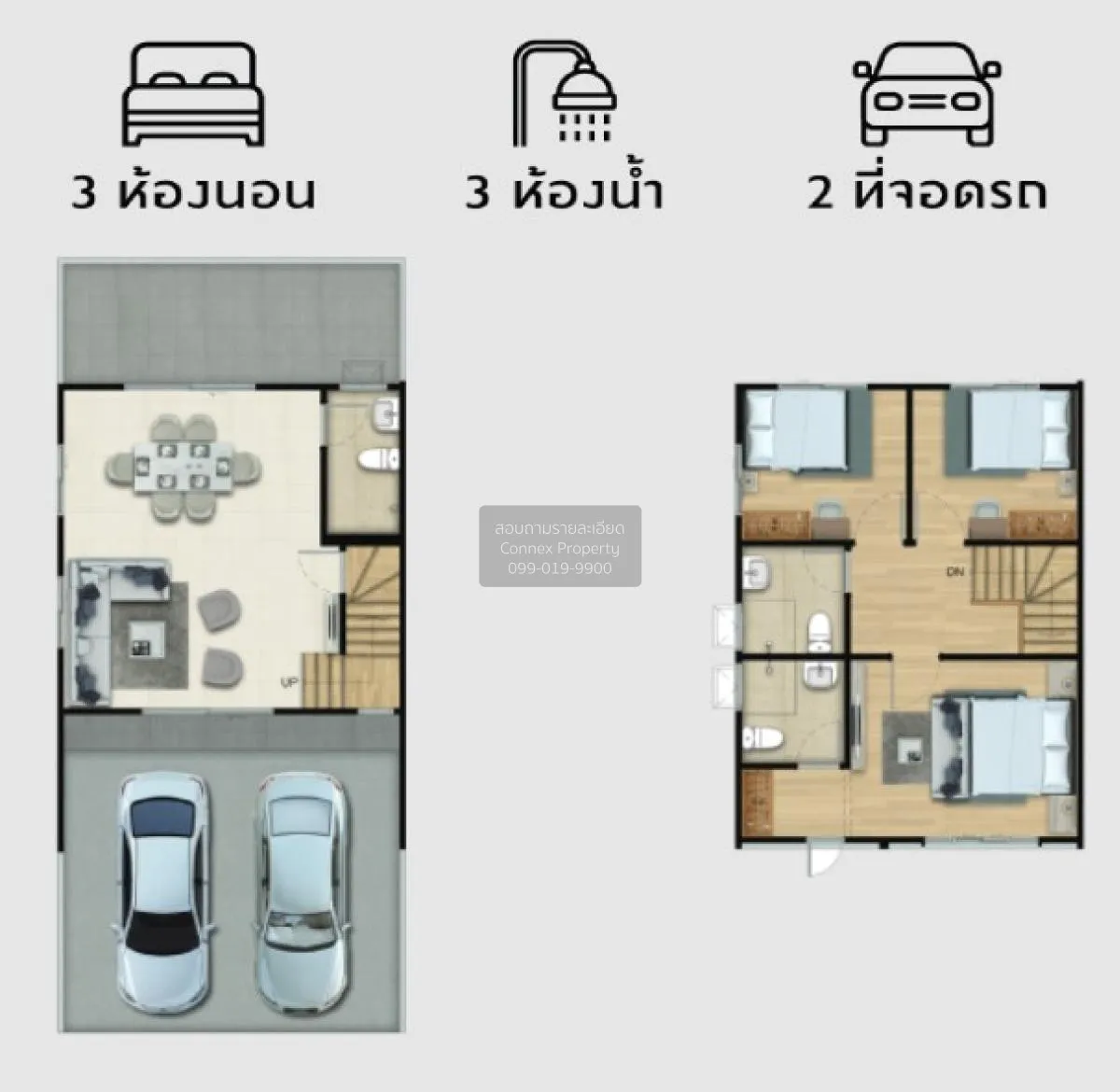 ขายทาวน์เฮ้าส์/ทาวน์โฮม  พฤกษา วิลล์ ศรีนครินทร์-บางนา MRT-ศรีนคร 2