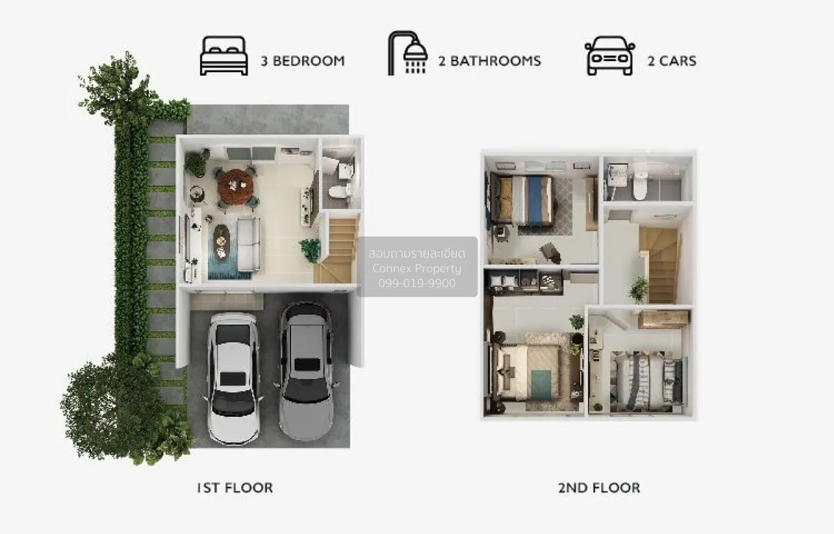 ขายทาวน์เฮ้าส์/ทาวน์โฮม  บ้านพฤกษา นวนคร - พหลโยธิน พยอม วังน้อย  2