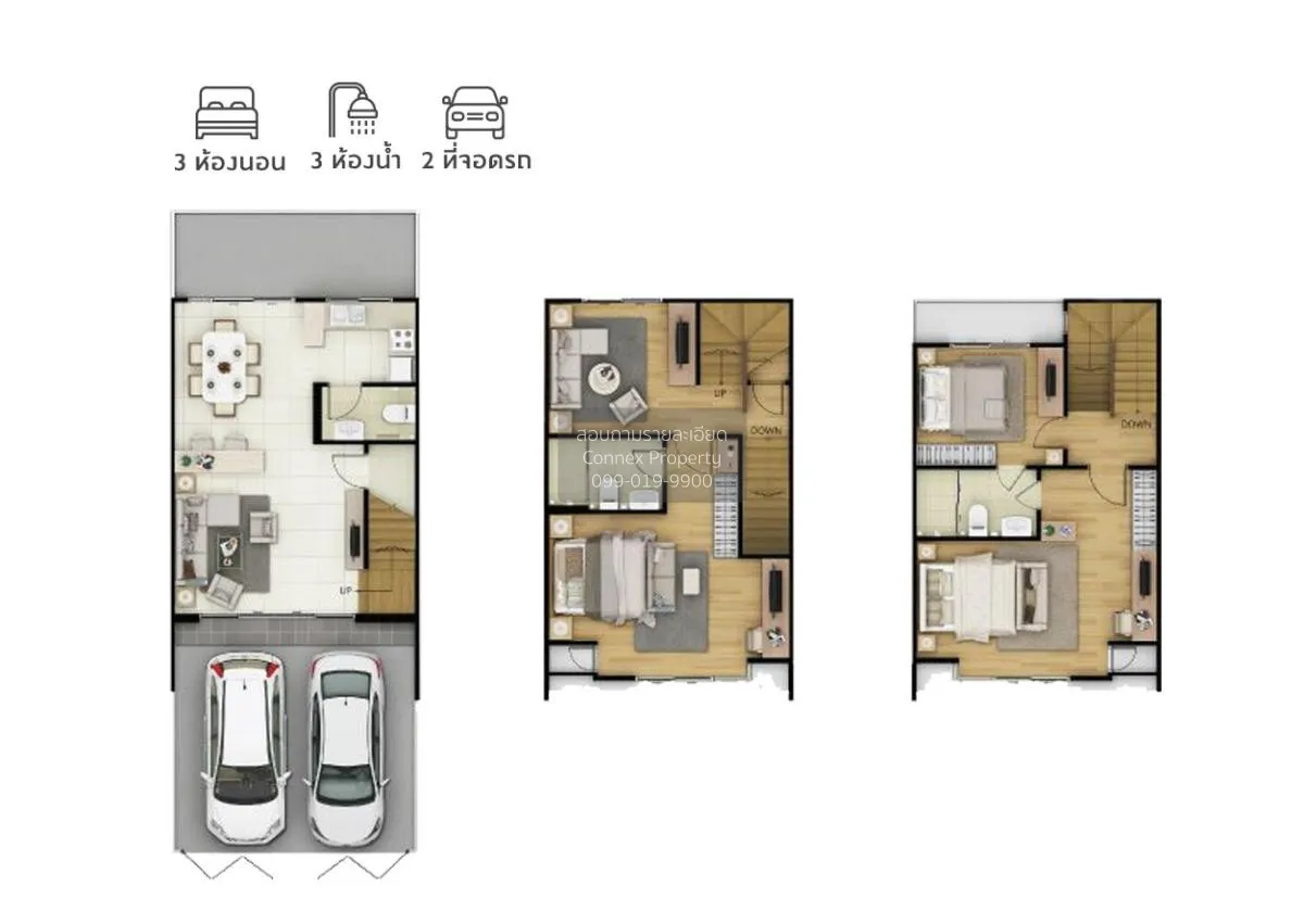 ขายทาวน์เฮ้าส์/ทาวน์โฮม  พาทิโอ พหลโยธิน - วิภาวดี ประชาธิปัตย์ ธ 2
