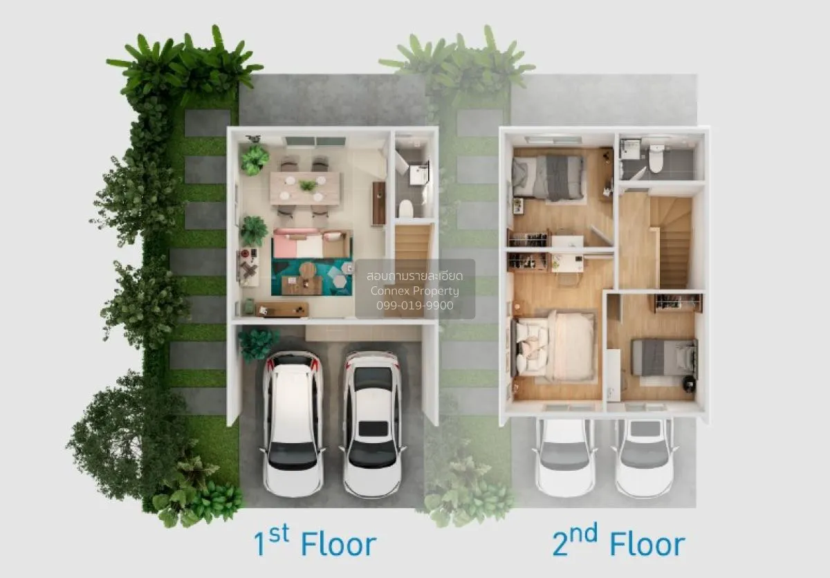 ขายทาวน์เฮ้าส์/ทาวน์โฮม  บ้านพฤกษา 167 สุขสวัสดิ์ - ประชาอุทิศ (2 2