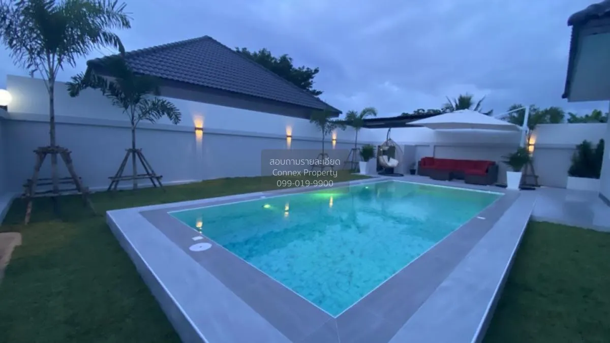 For Sale Pool Villa House Huai Yai Pattaya , nice view , wide fro 3