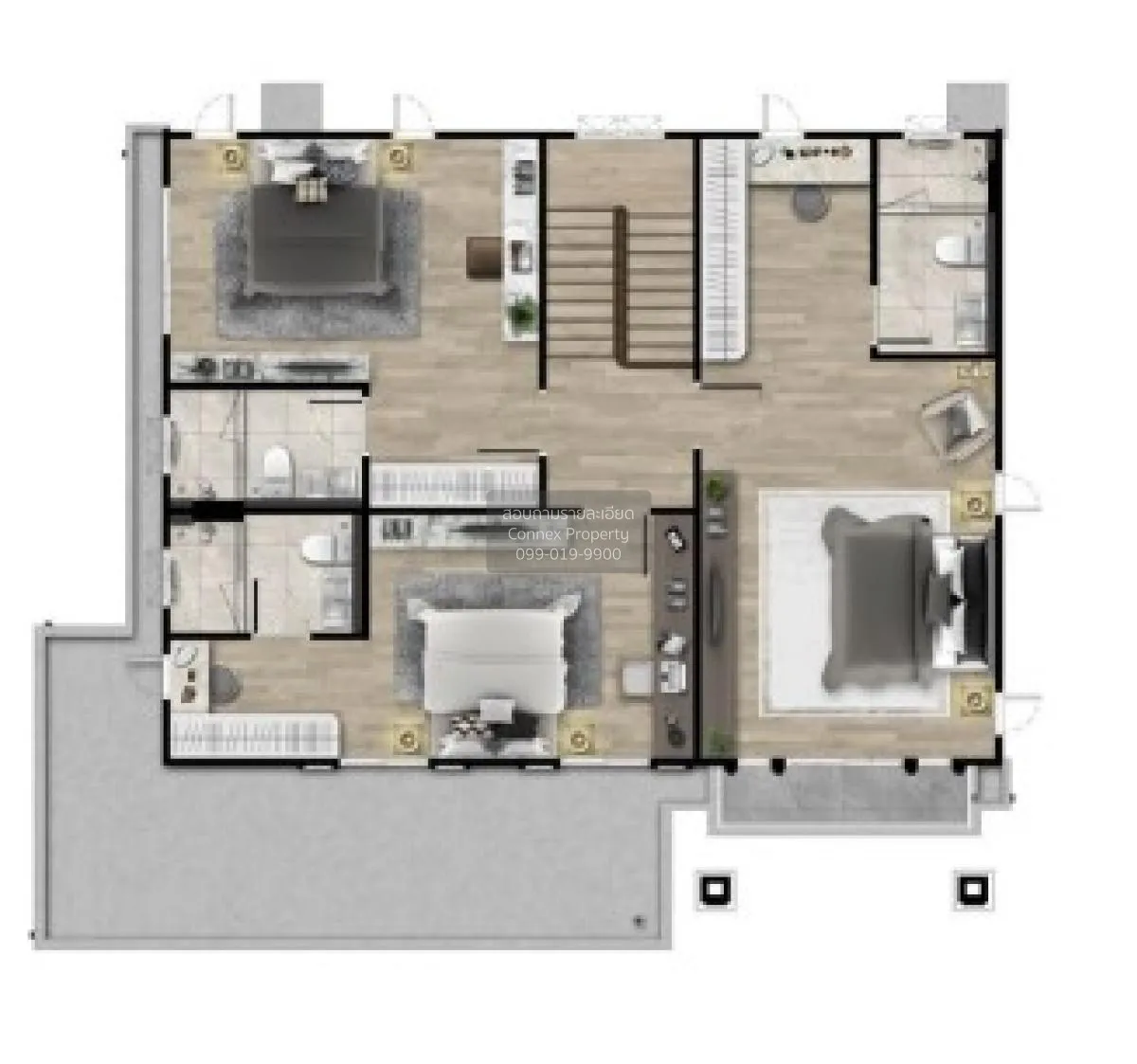 For Sale House , Setthasiri Ngamwongwan , MRT-Khae Rai , Tha Sai  3