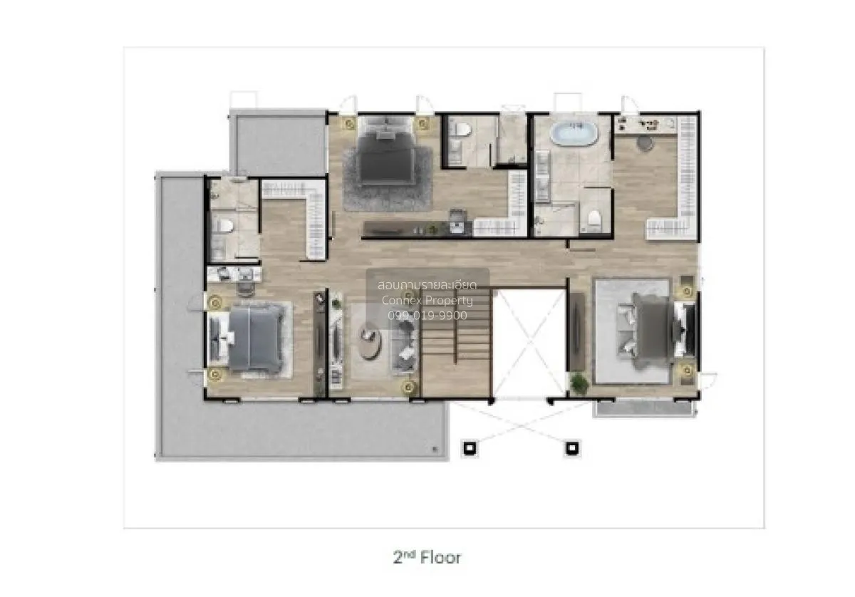 For Sale House , Setthasiri Ngamwongwan , MRT-Khae Rai , Tha Sai  3