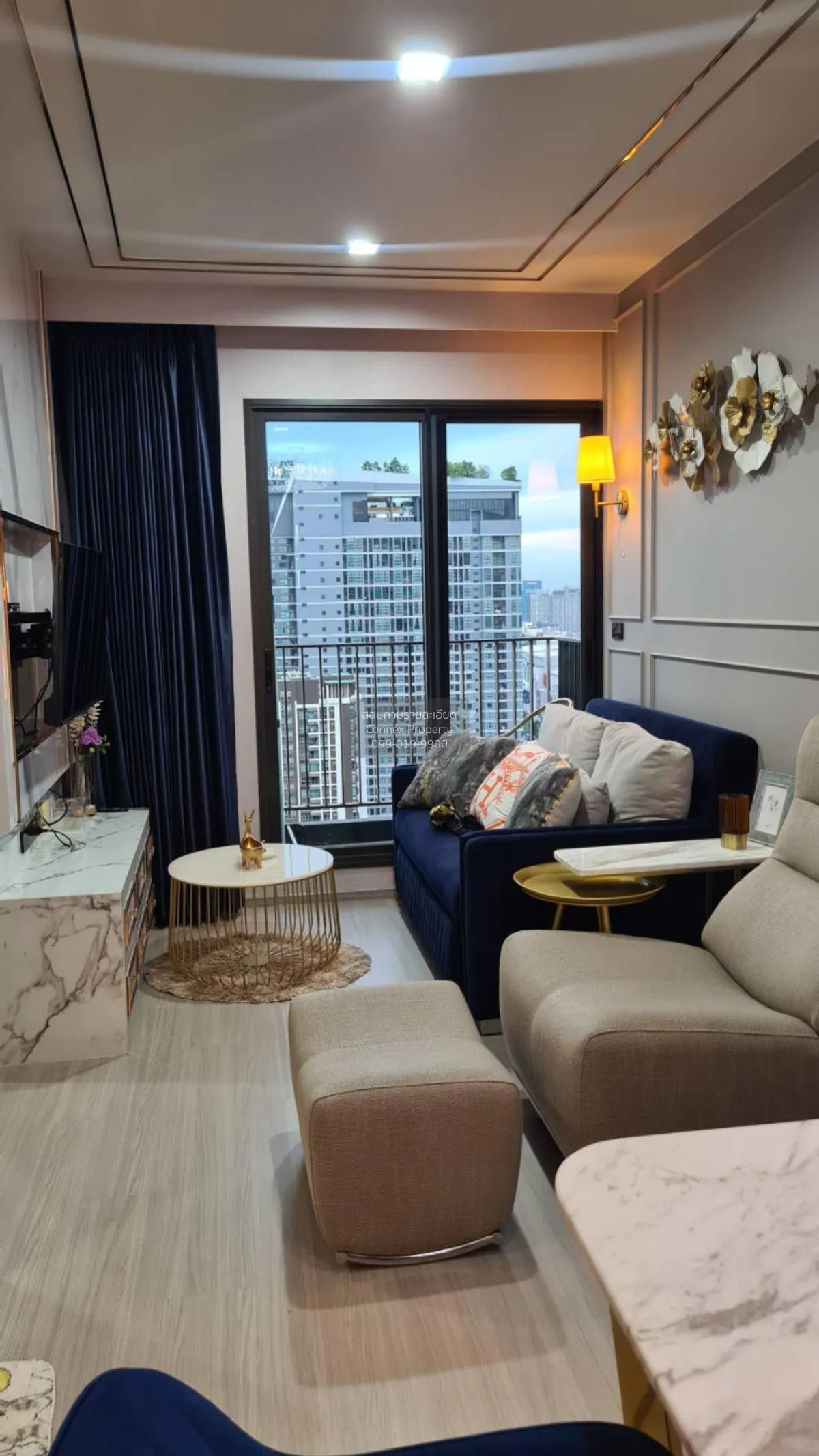 For Rent Condo , Life Asoke - Rama 9 , nice view , high floor , n 1