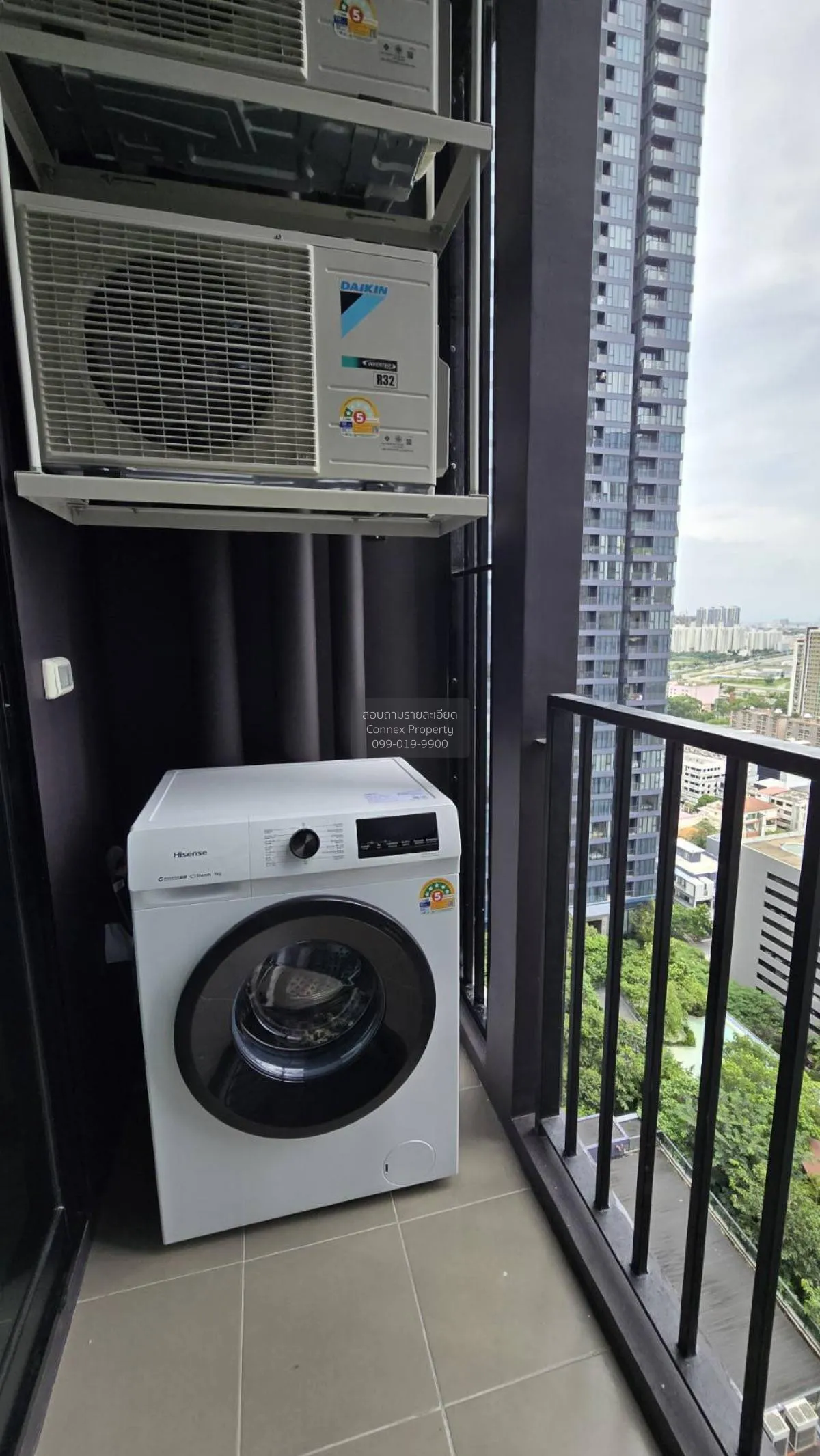 For Rent Condo , Nue District R9 , high floor , MRT-Phra Ram 9 , 