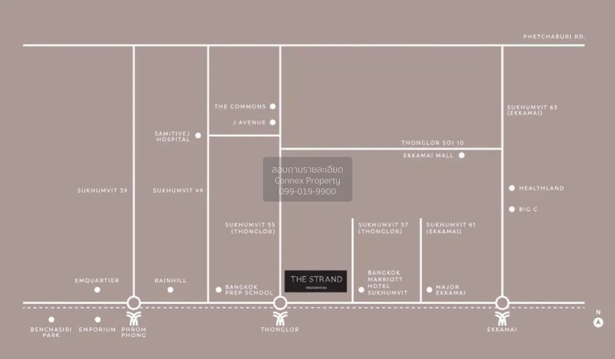 ขายคอนโด  เดอะ สแตรนด์ ทองหล่อ BTS-ทองหล่อ คลองเตยเหนือ เขต วัฒนา 3