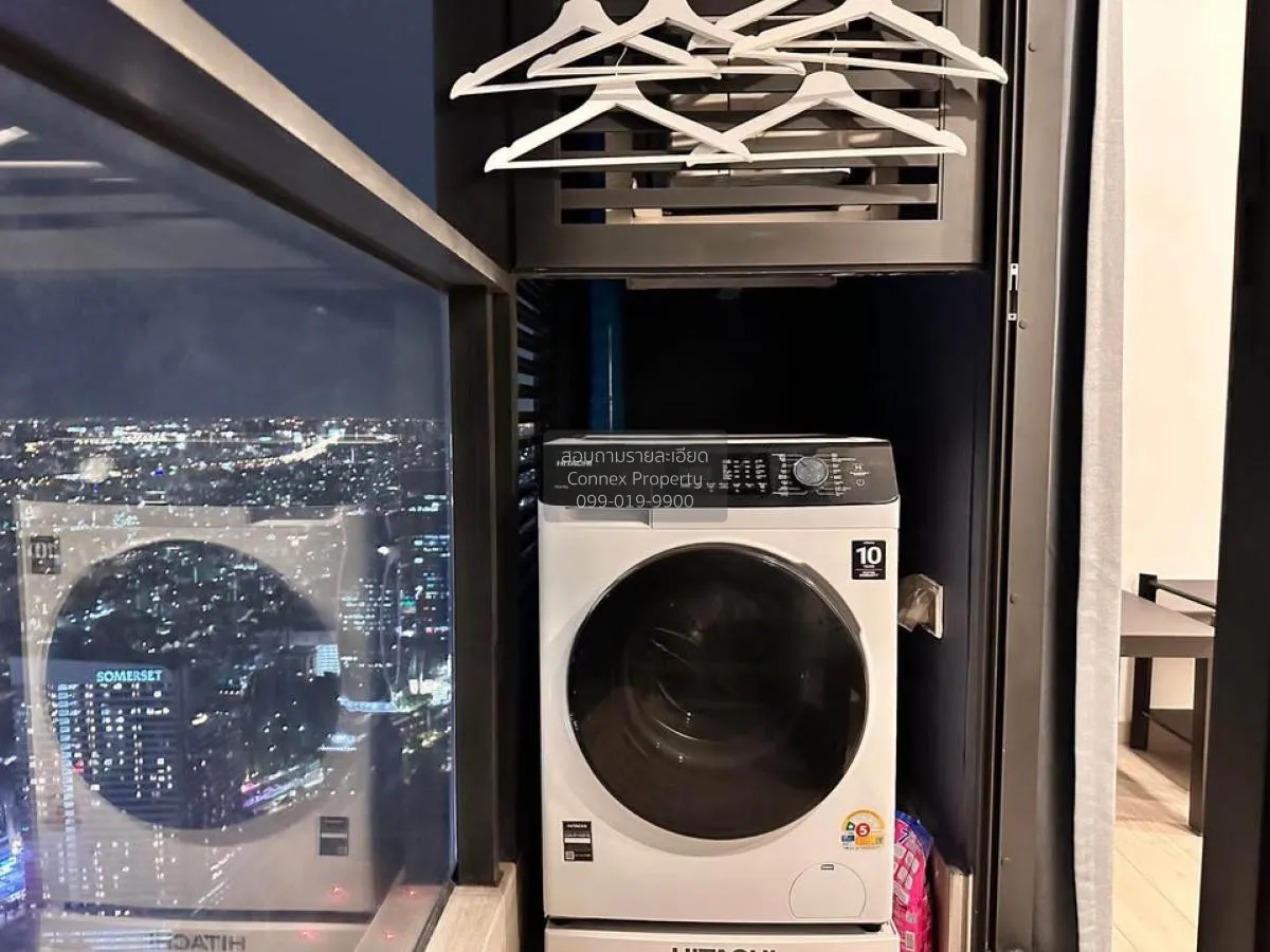 For Rent Condo , One9Five Asoke - Rama 9 , nice view , high floor