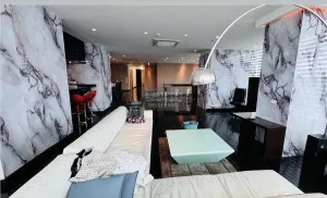 For Rent Condo , Baan Sathorn Chaopraya , Penthouse , nice view , high floor , river view , wide frontage , BTS-Krung Thon Buri , Khlong Ton Sai , Khlong San , Bangkok , CX-131621