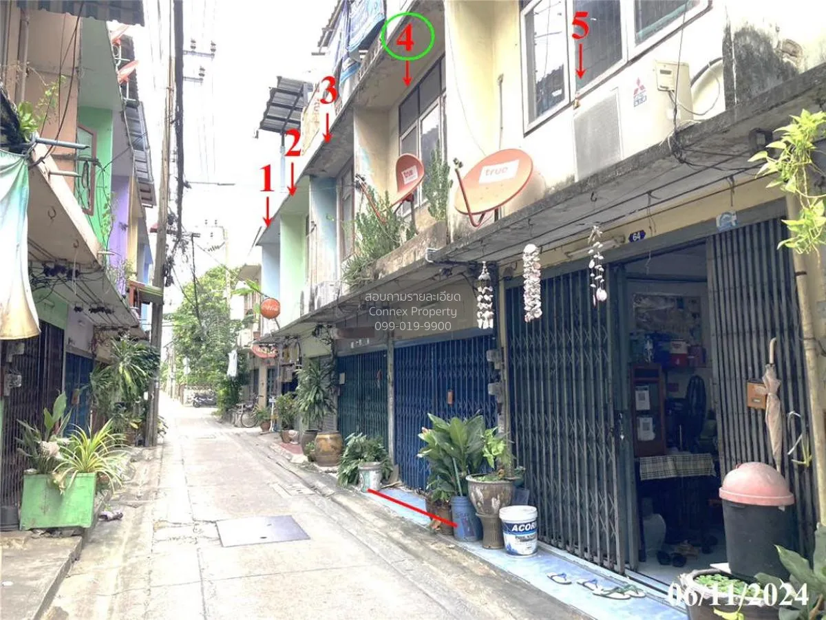 ขายอาคารพาณิชย์ 3 ชั้น พื้นที่ 105 ตารางเมตร ตลาดขวัญ นนทบุรี ตลา