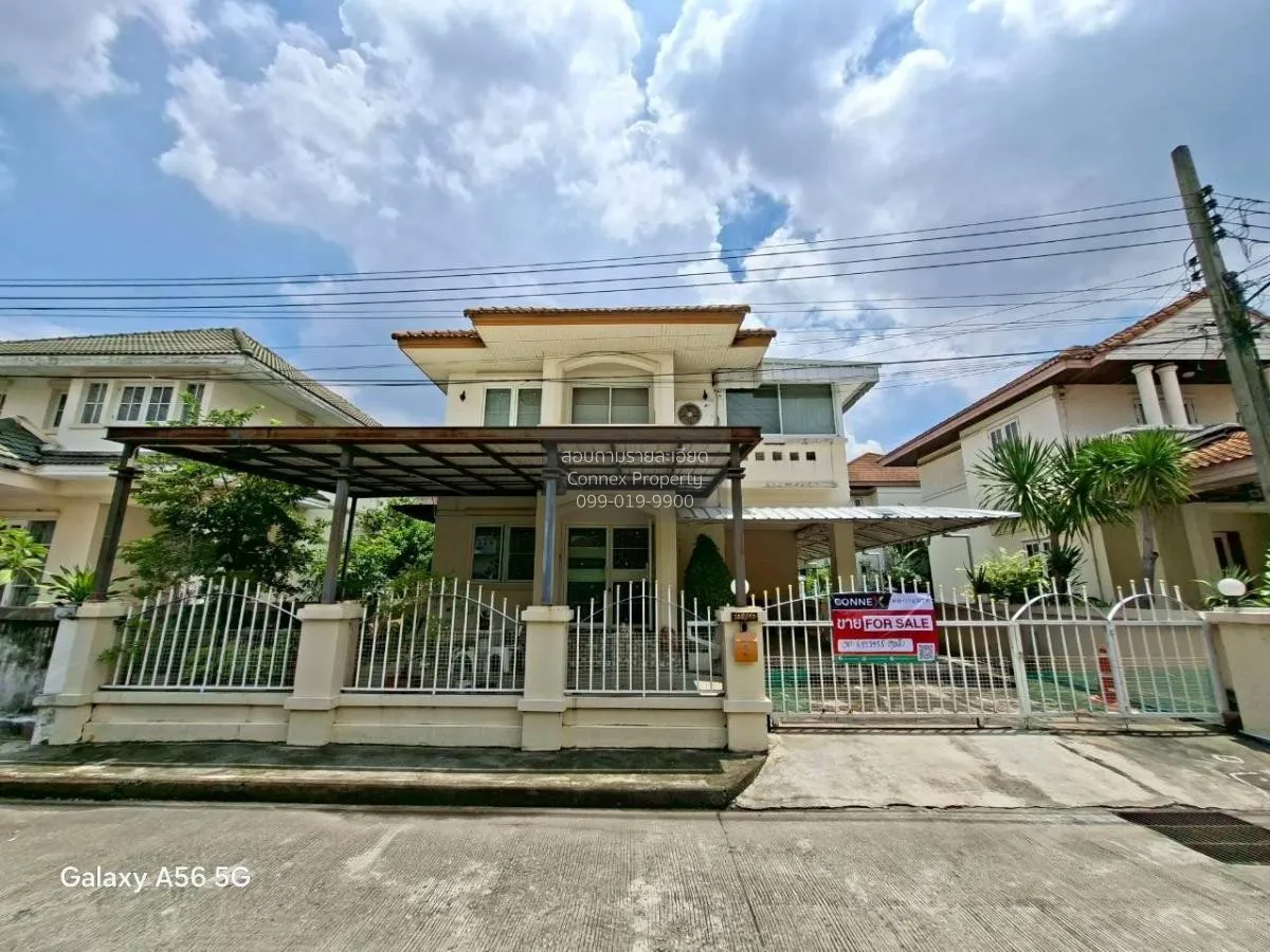 For Sale House , Baan Poonsuk Suvarnabhumi , wide frontage , Bang 1