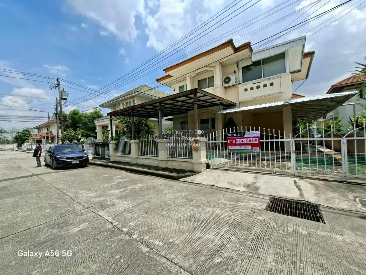 For Sale House , Baan Poonsuk Suvarnabhumi , wide frontage , Bang 2