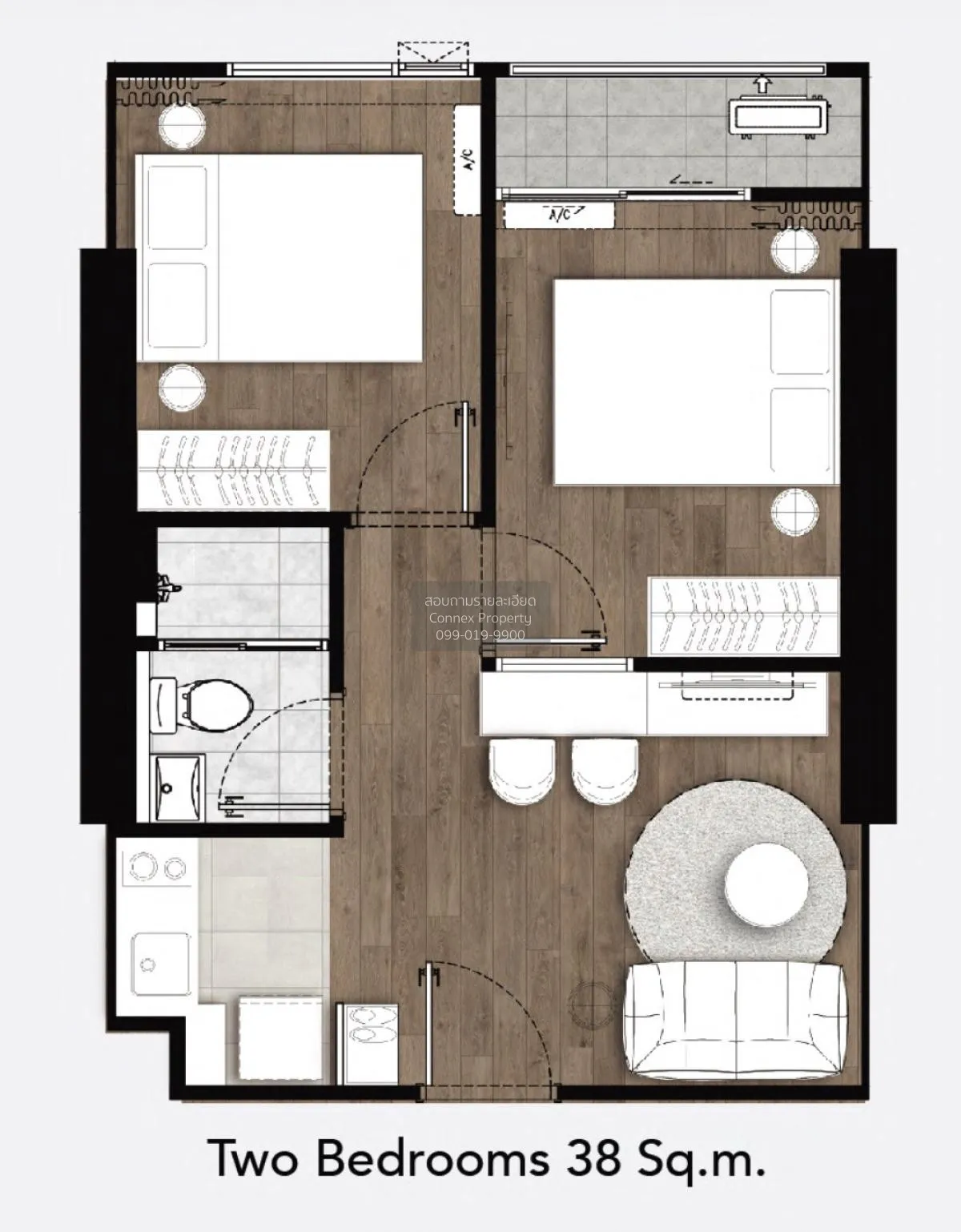 ขายคอนโด  เดอะ ลิฟวิ่น รามคำแหง MRT-ลำสาลี (สายสีเหลือง) หัวหมาก  2