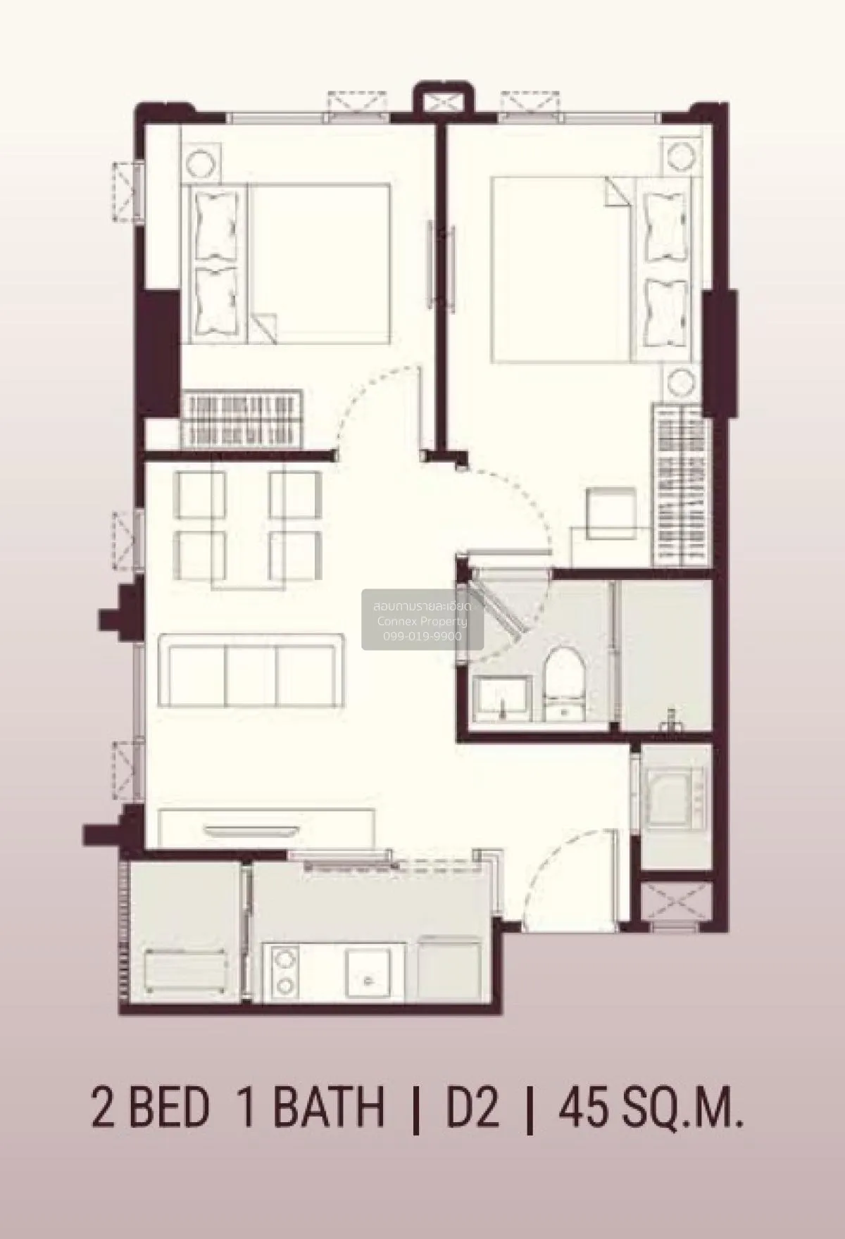 ขายคอนโด  ไลฟ์ เจเจ อินเตอร์เชนจ์ สามเสนใน เขต พญาไท กรุงเทพ CX-1 2