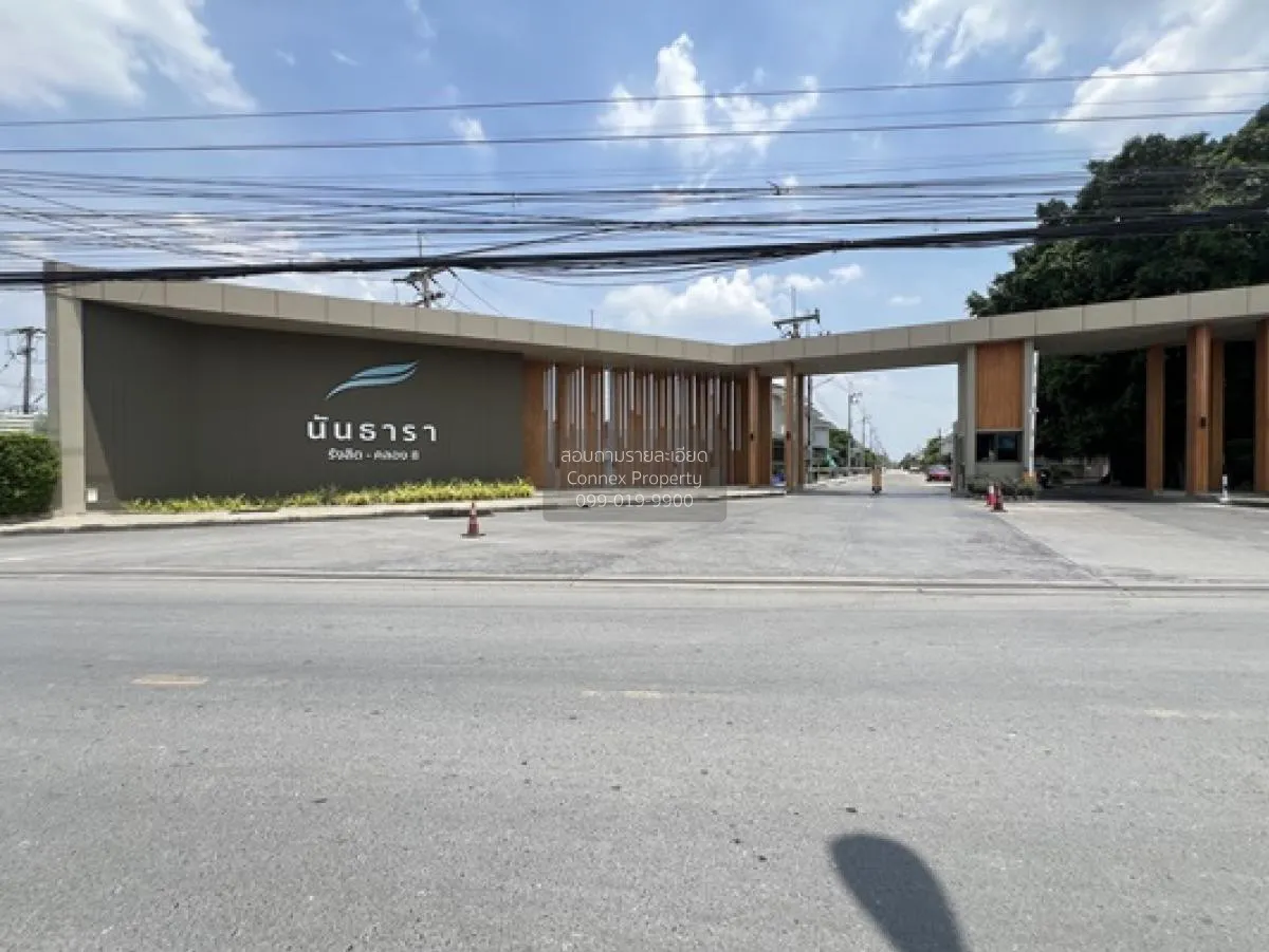 For Sale House , Nanthara Rangsit Klong 8  , wide frontage , Lam 