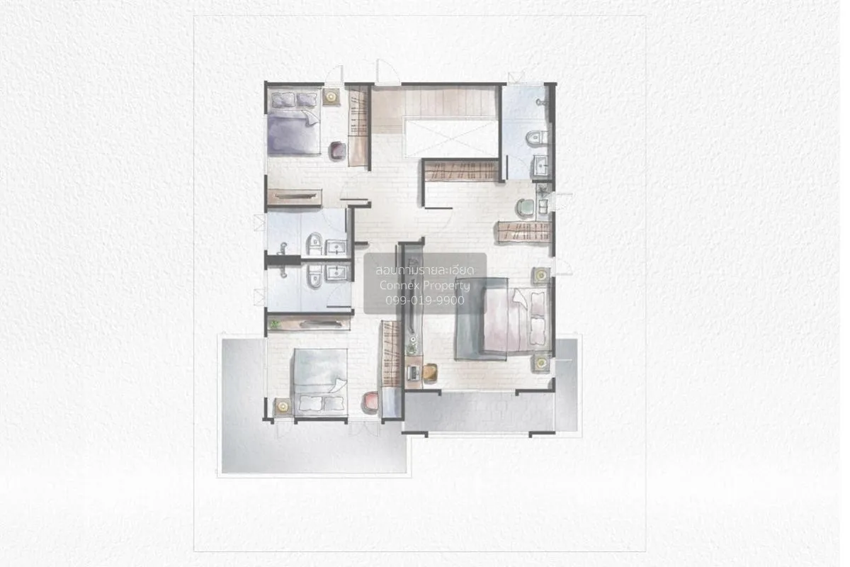 ขายบ้าน  ฮาบิเทีย ชัยพฤกษ์ - วงแหวน บางบัวทอง บางบัวทอง นนทบุรี C 3