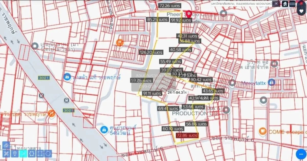 ขายที่ดิน ย่านราชพฤกษ์ หน้ากว้าง บางจาก เขต ภาษีเจริญ กรุงเทพ CX- 3