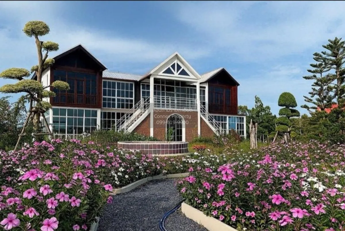 ขายบ้านสไตล์ยุโรป วิวธรรมชาติ พื้นที่กว้าง 4 ไร่  อ.บางเลน  นครปฐ