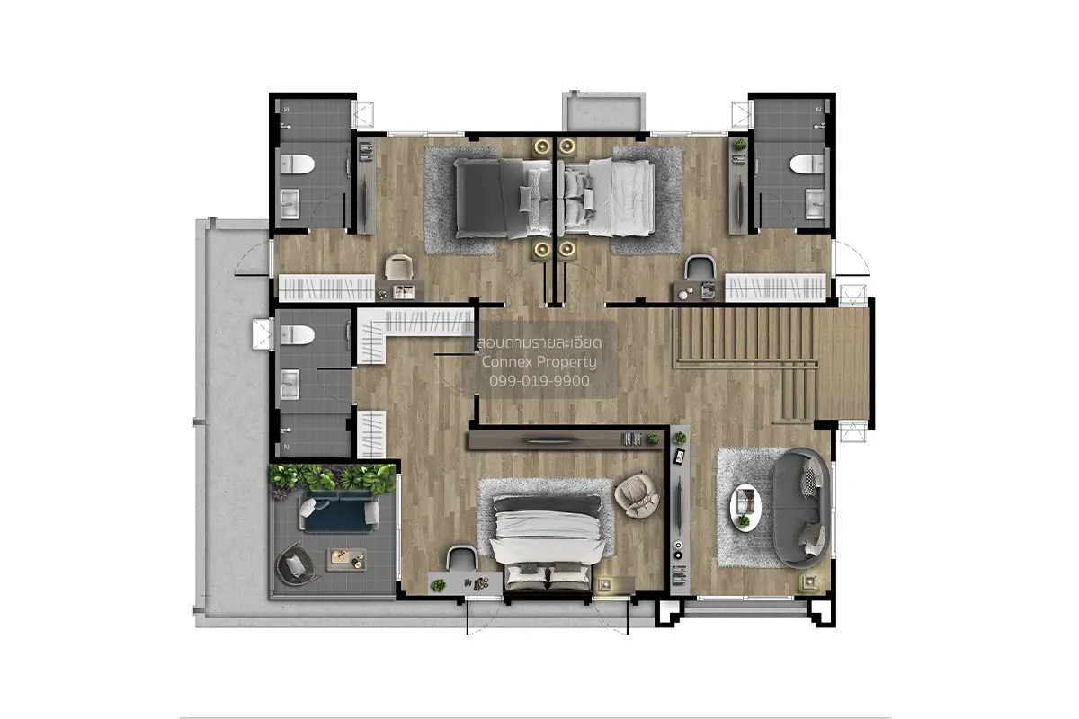 ขายบ้าน  เซนโทร พระราม 5 - นครอินทร์ บางคูเวียง บางกรวย นนทบุรี C 3