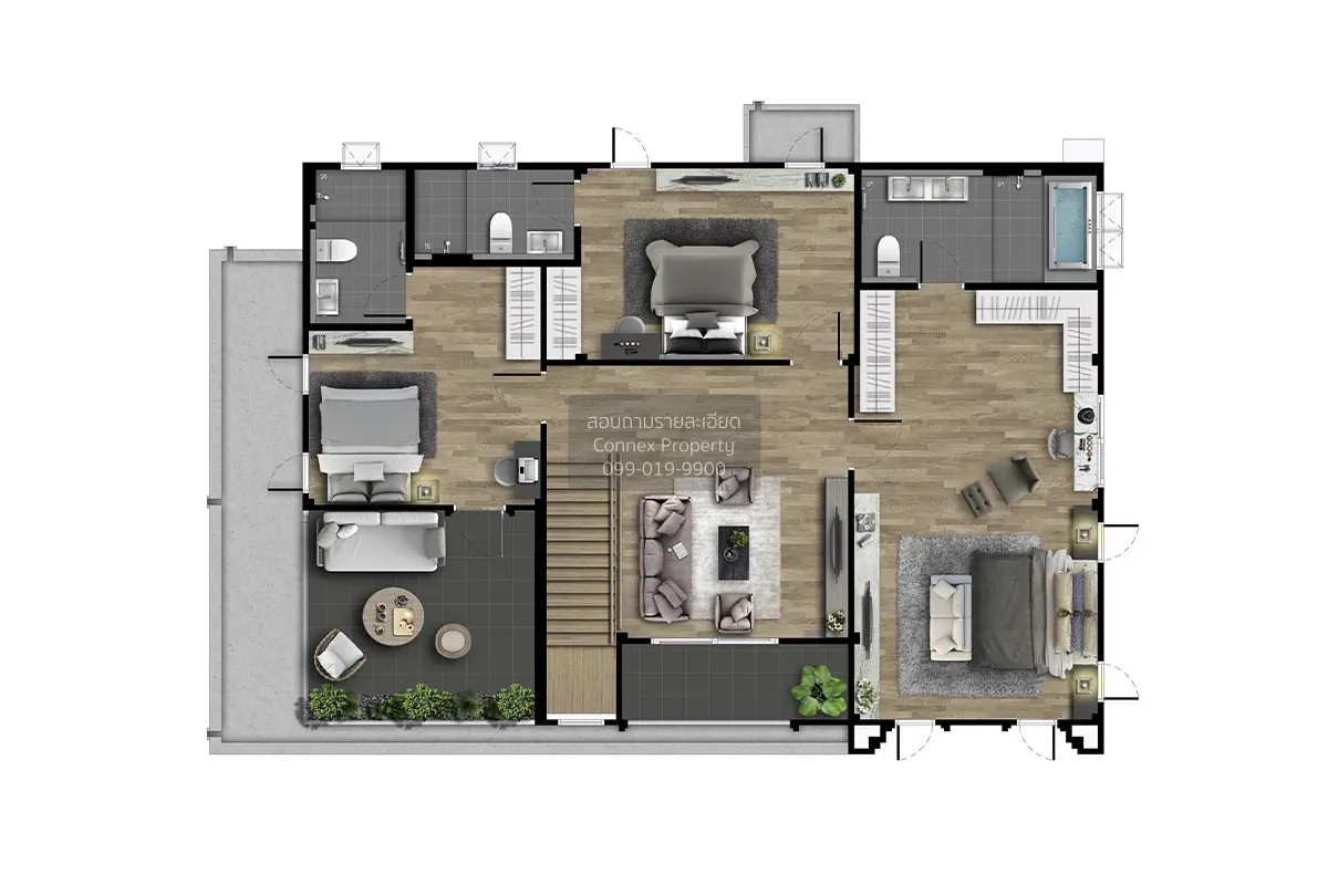 ขายบ้าน  เซนโทร รัตนาธิเบศร์ 2 บางรักพัฒนา บางบัวทอง นนทบุรี CX-1 3