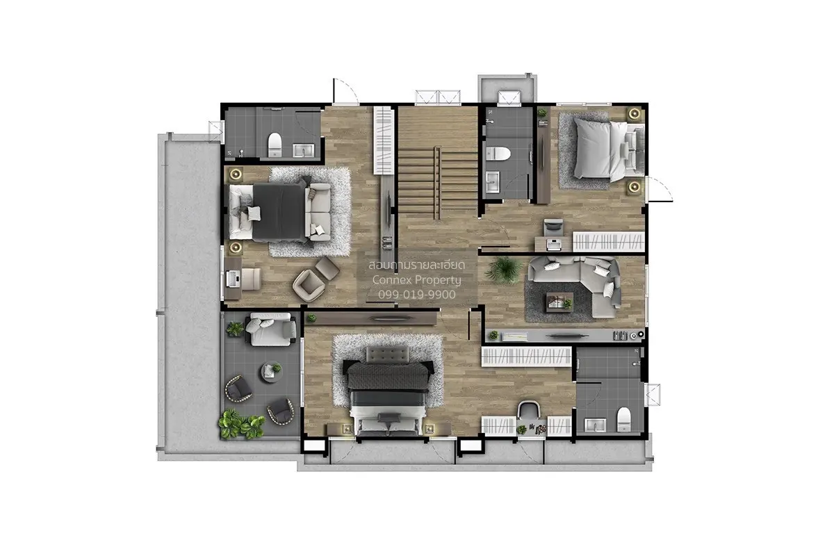 ขายบ้าน  เซนโทร รัตนาธิเบศร์ 2 บางรักพัฒนา บางบัวทอง นนทบุรี CX-1 3