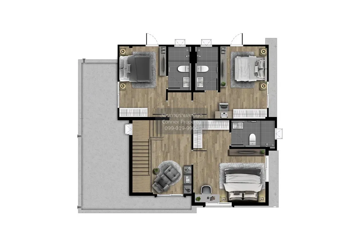 ขายบ้าน  เซนโทร รัตนาธิเบศร์ 2 บางรักพัฒนา บางบัวทอง นนทบุรี CX-1 3