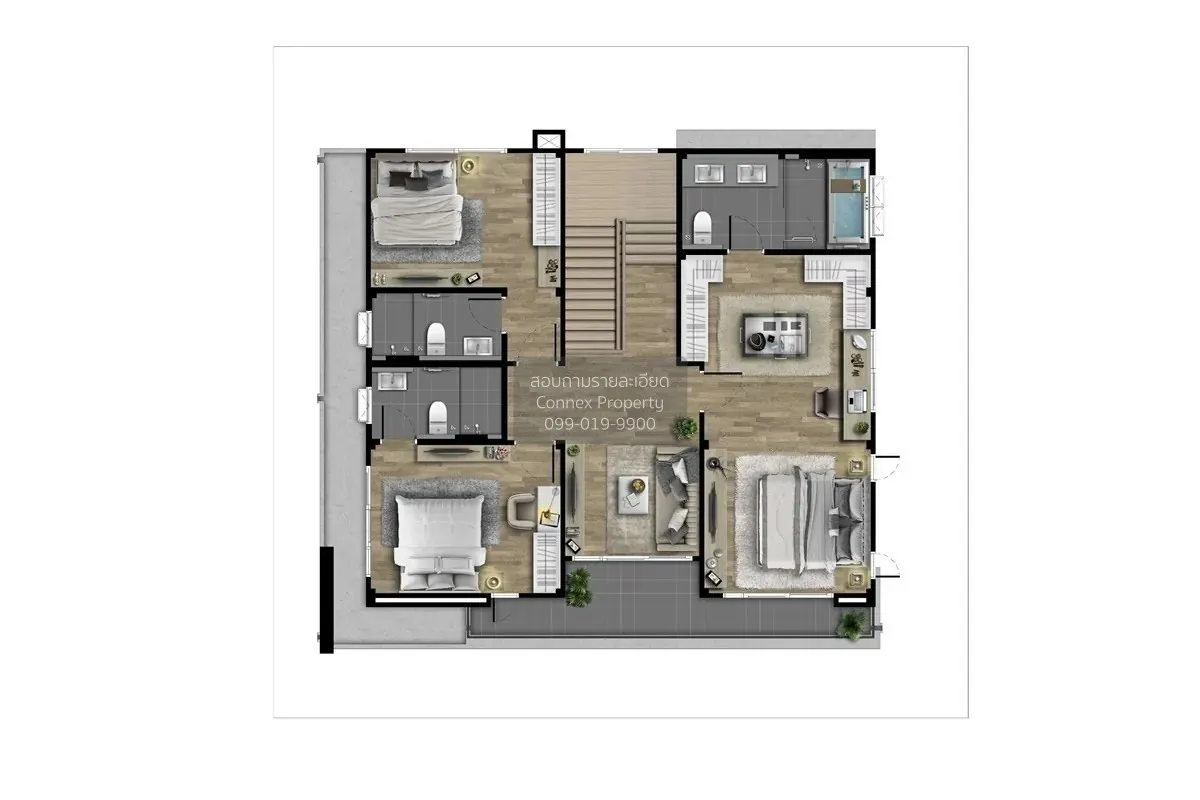 ขายบ้าน  เซนโทร พหลฯ - วิภาวดี 3 คลองหนึ่ง คลองหลวง ปทุมธานี CX-1 3
