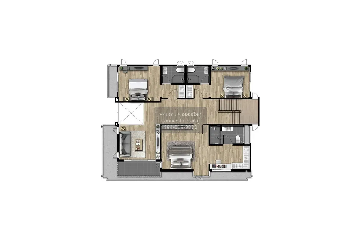 ขายบ้าน  เดอะ ซิตี้ รามอินทรา 3 ออเงิน เขต สายไหม กรุงเทพ CX-1412 3