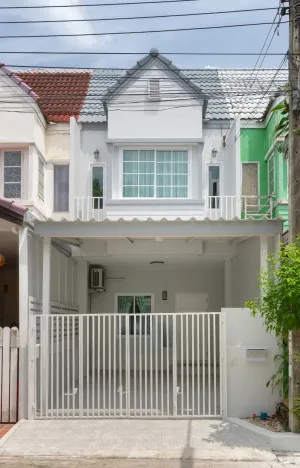 For Sale Townhouse Watcharaphon , wide frontage , newly renovated , Tha Raeng , Bang Khen , Bangkok , CX-143365
