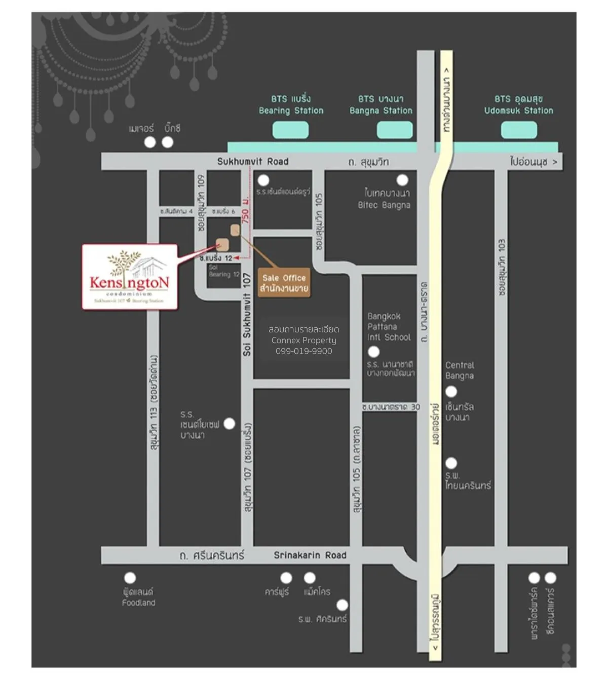 For Sale Condo , Kensington Bearing , BTS-Bearing , Samrong Nuea  2