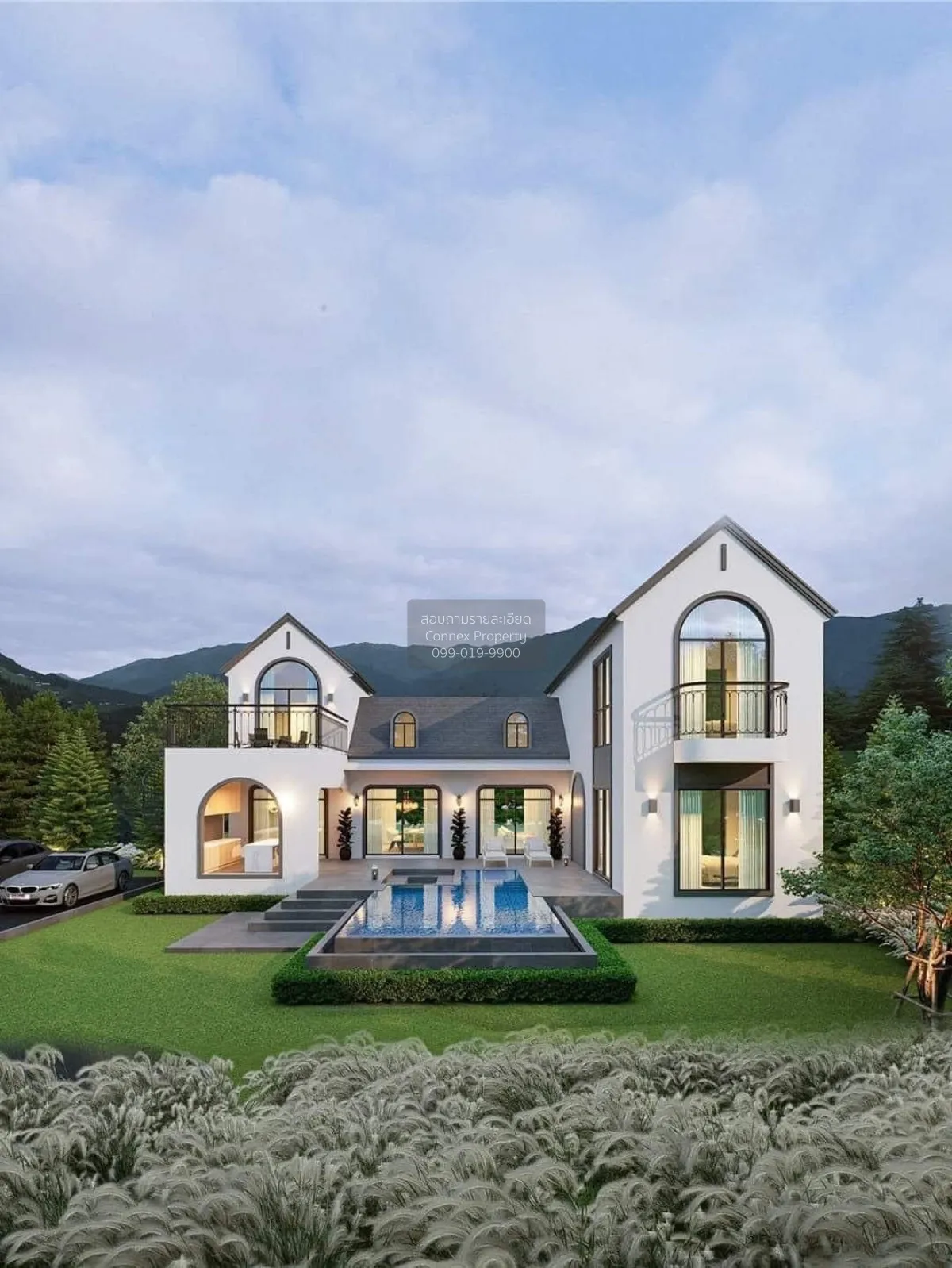 ขายพลูวิลล่าเขาใหญ่  Pool Villa modern english cottage  หมูสี ปาก 3