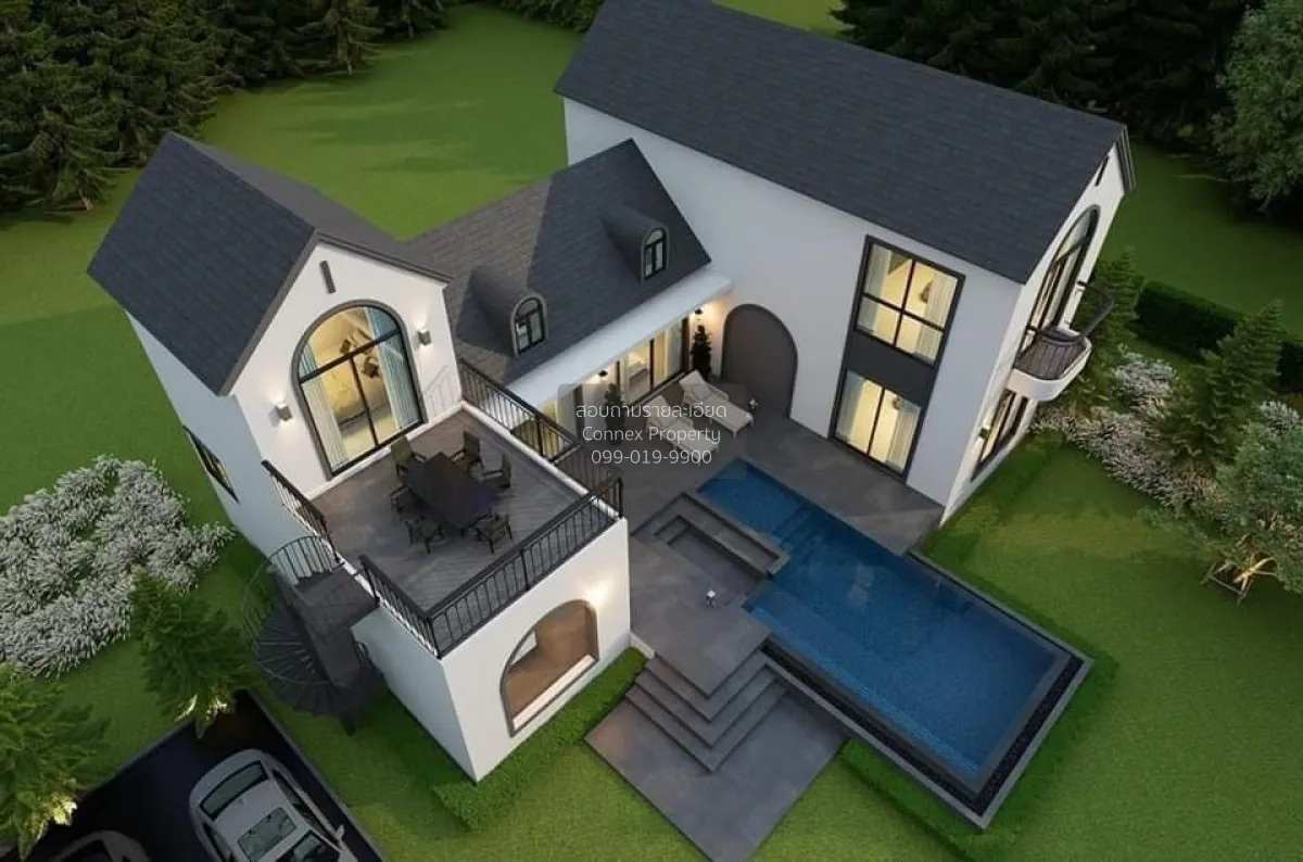 ขายพลูวิลล่าเขาใหญ่  Pool Villa modern english cottage  หมูสี ปาก 4