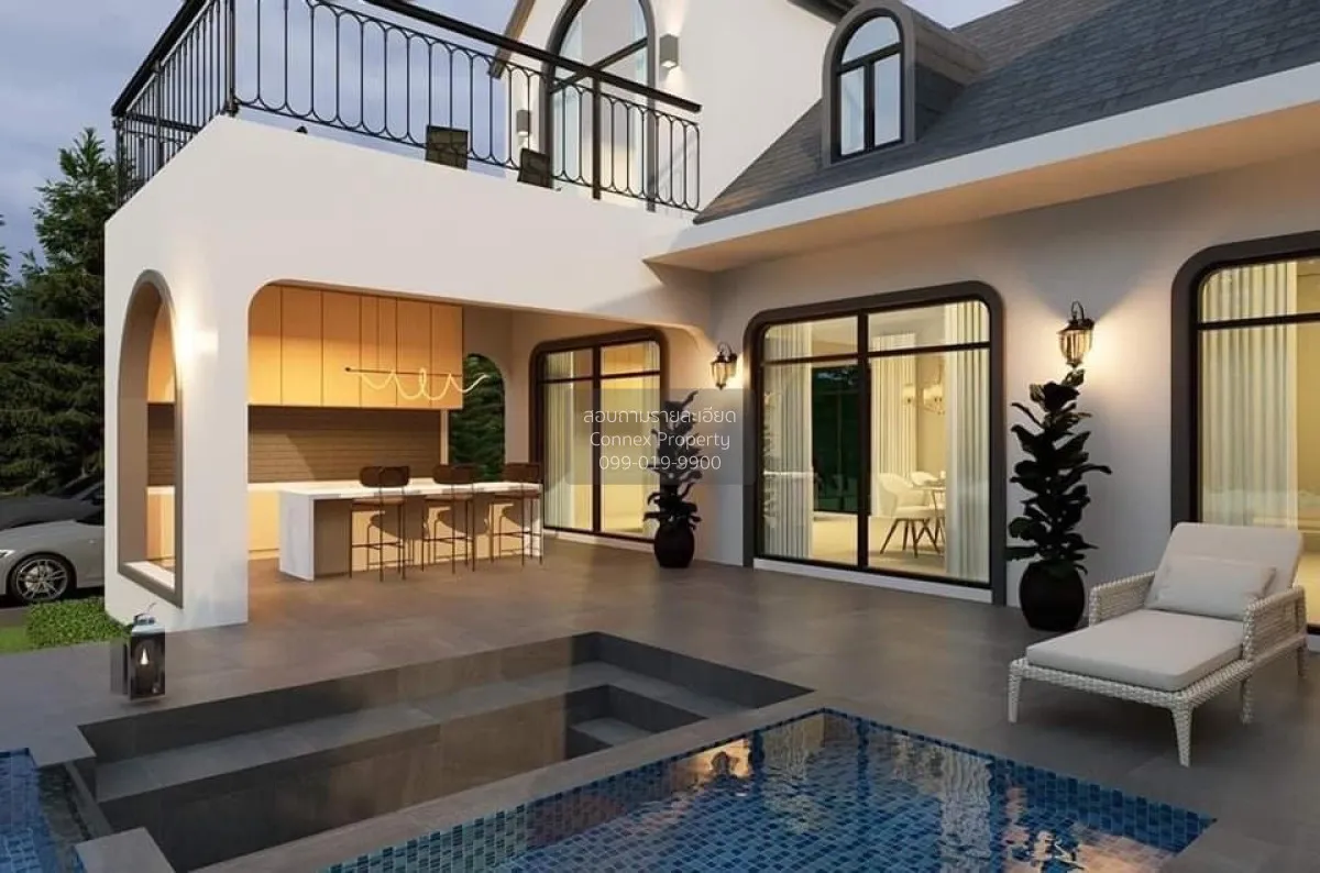 ขายพลูวิลล่าเขาใหญ่  Pool Villa modern english cottage  หมูสี ปาก