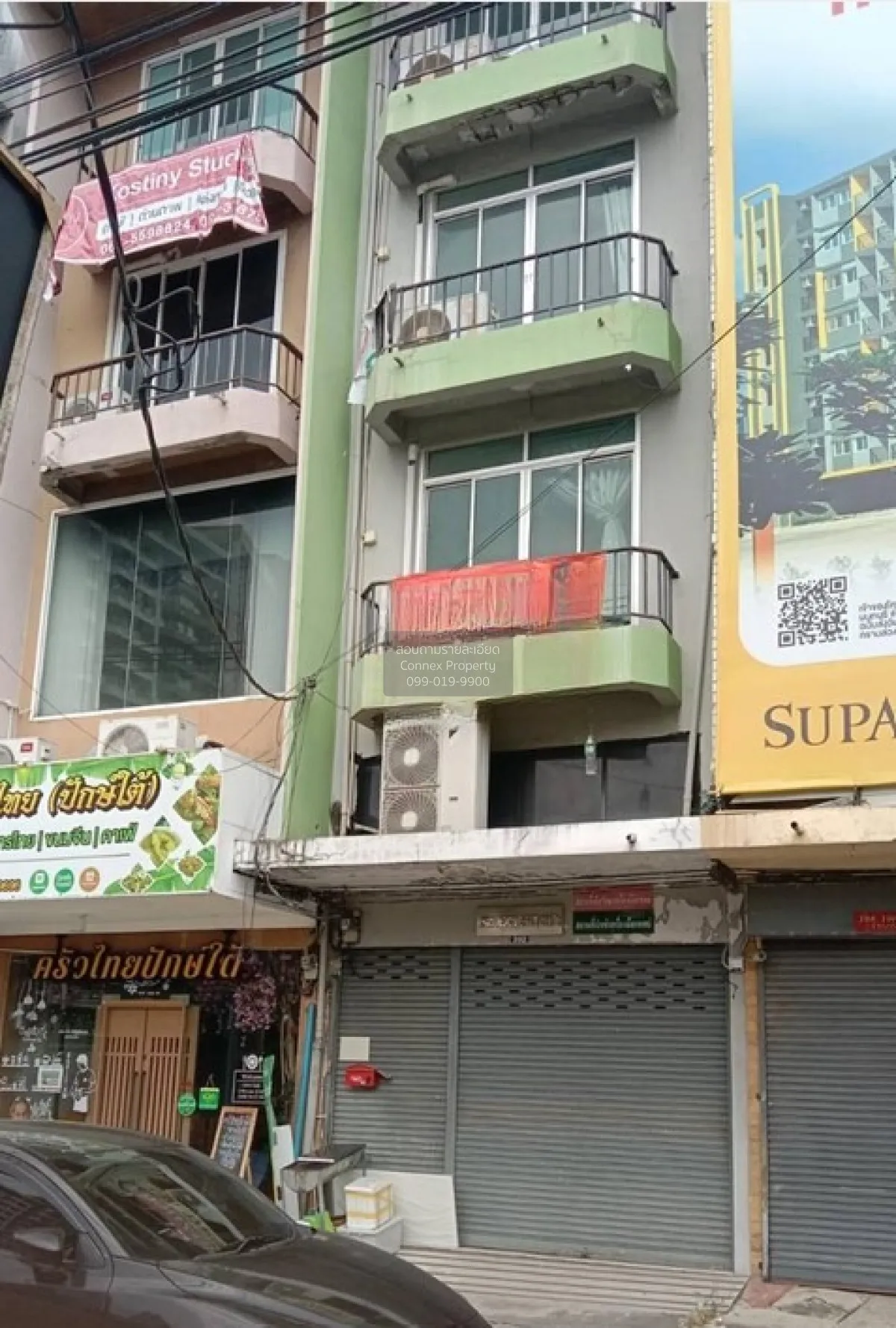 For Rent Four-story commercial building at Phra Nangklao intersec 1