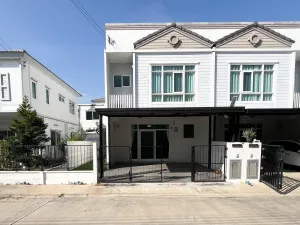 For Sale House , Q District Suksawat 76 , nice view , corner unit , Bang Chak , Phra Pradaeng , Samut Prakarn , CX-148224