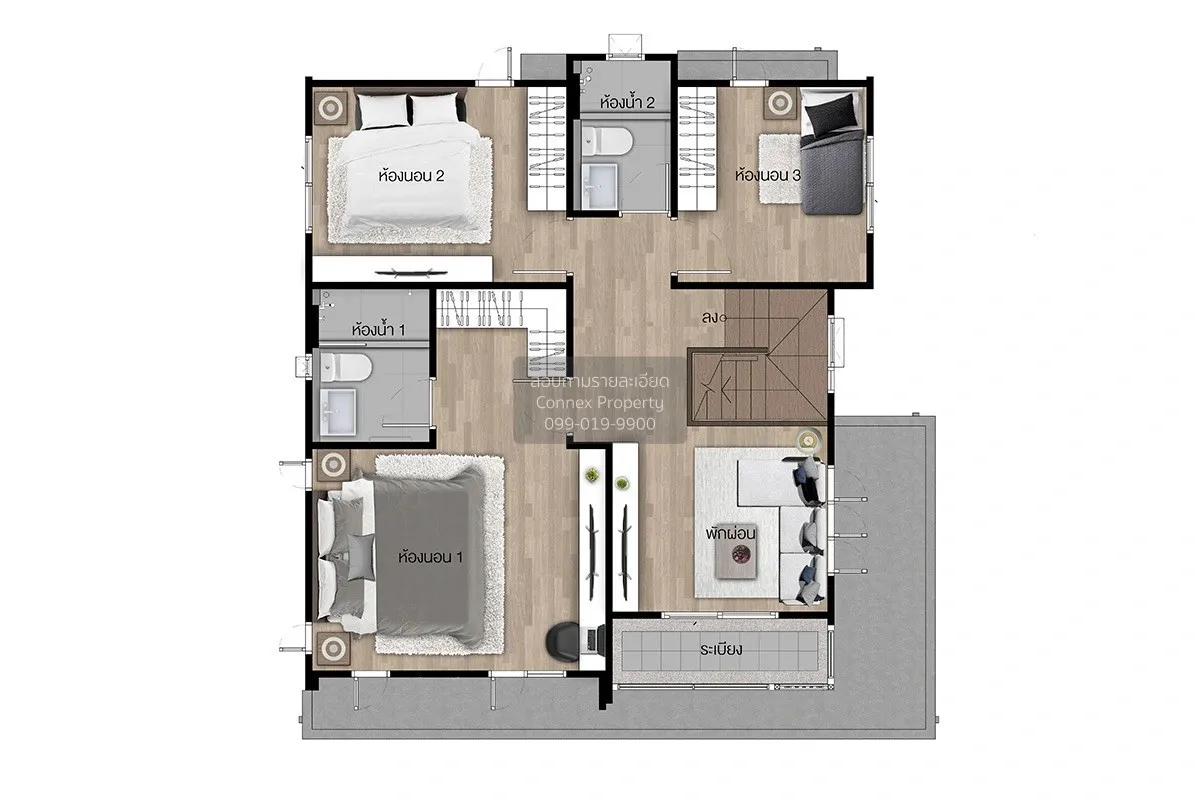 For Sale House , Setthasiri Wongwaen-Lamlukka , Bueng Kham Phoi , 3