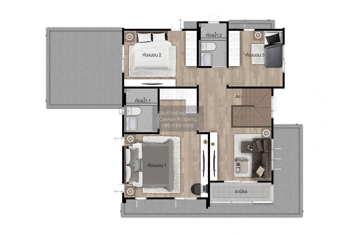 For Sale House , Setthasiri Wongwaen-Lamlukka , Bueng Kham Phoi , 3