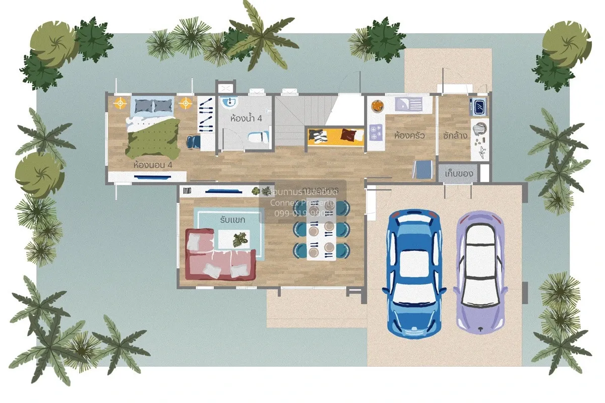 ขายบ้าน  อณาสิริ พระราม 2 - วงแหวน พันท้ายนรสิงห์ เมืองสมุทรสาคร  2