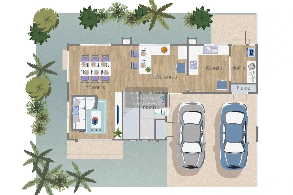 ขายบ้าน  อณาสิริ พระราม 2 - วงแหวน พันท้ายนรสิงห์ เมืองสมุทรสาคร  2