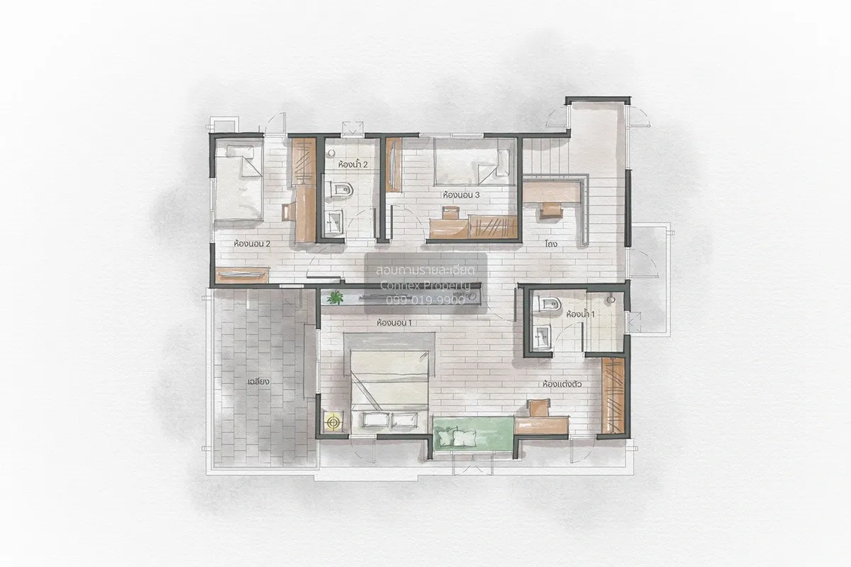 For Sale House , Saransiri Rama 2 , Tha Kham , Bang Khun Thian ,  3