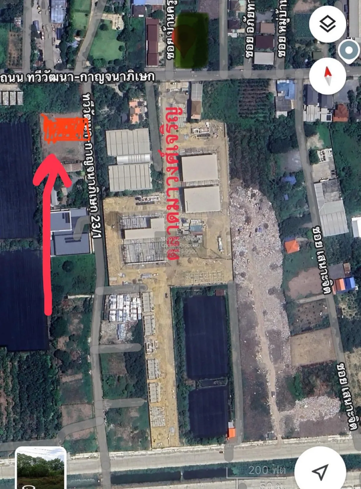 For Rent Vacant land 0-2-77 square wa  Thawi Watthana Bangkok. , 