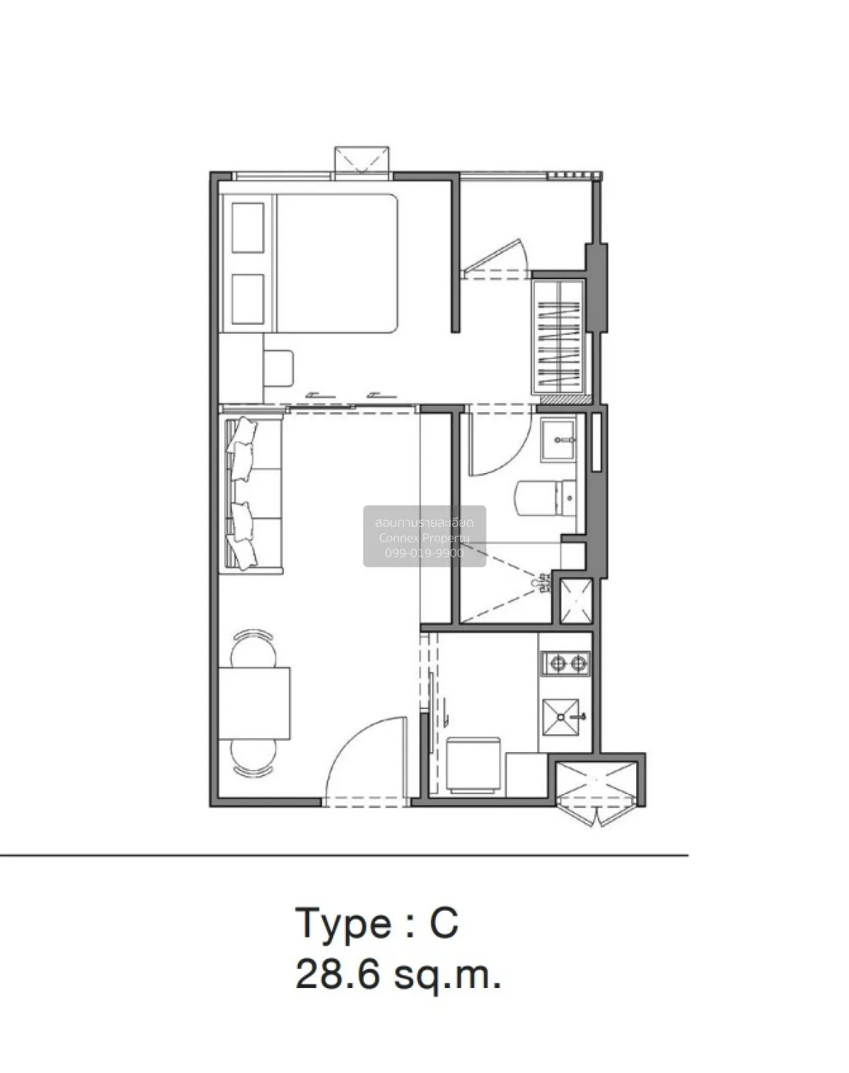ขายคอนโด  แชปเตอร์วัน มอร์ เกษตร BTS-มหาวิทยาลัยเกษตรศาสตร์ เสนาน 2