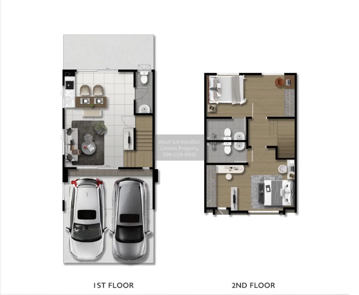 ขายทาวน์เฮ้าส์/ทาวน์โฮม  เดอะ คอนเนค พระราม 5 บางศรีเมือง เมืองนน 2