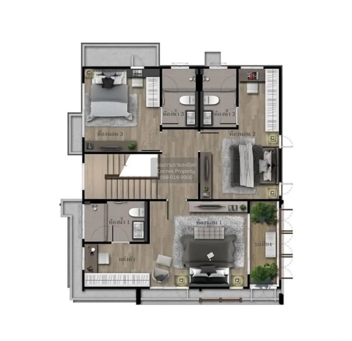 ขายบ้าน  บุราสิริ กรุงเทพกรีฑา วิวสวย หน้ากว้าง หัวหมาก เขต บางกะ