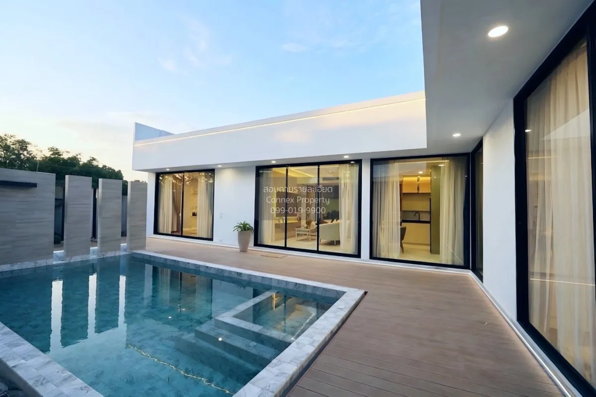 For Rent Single - storey pool villa, 70 sq.wa., Nong Prue. , Nong 2