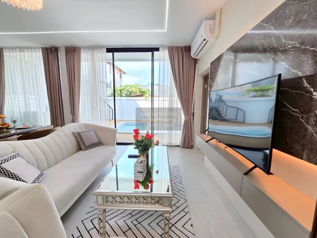 For Rent Single - storey pool villa, 70 sq.wa., Nong Prue. , Nong