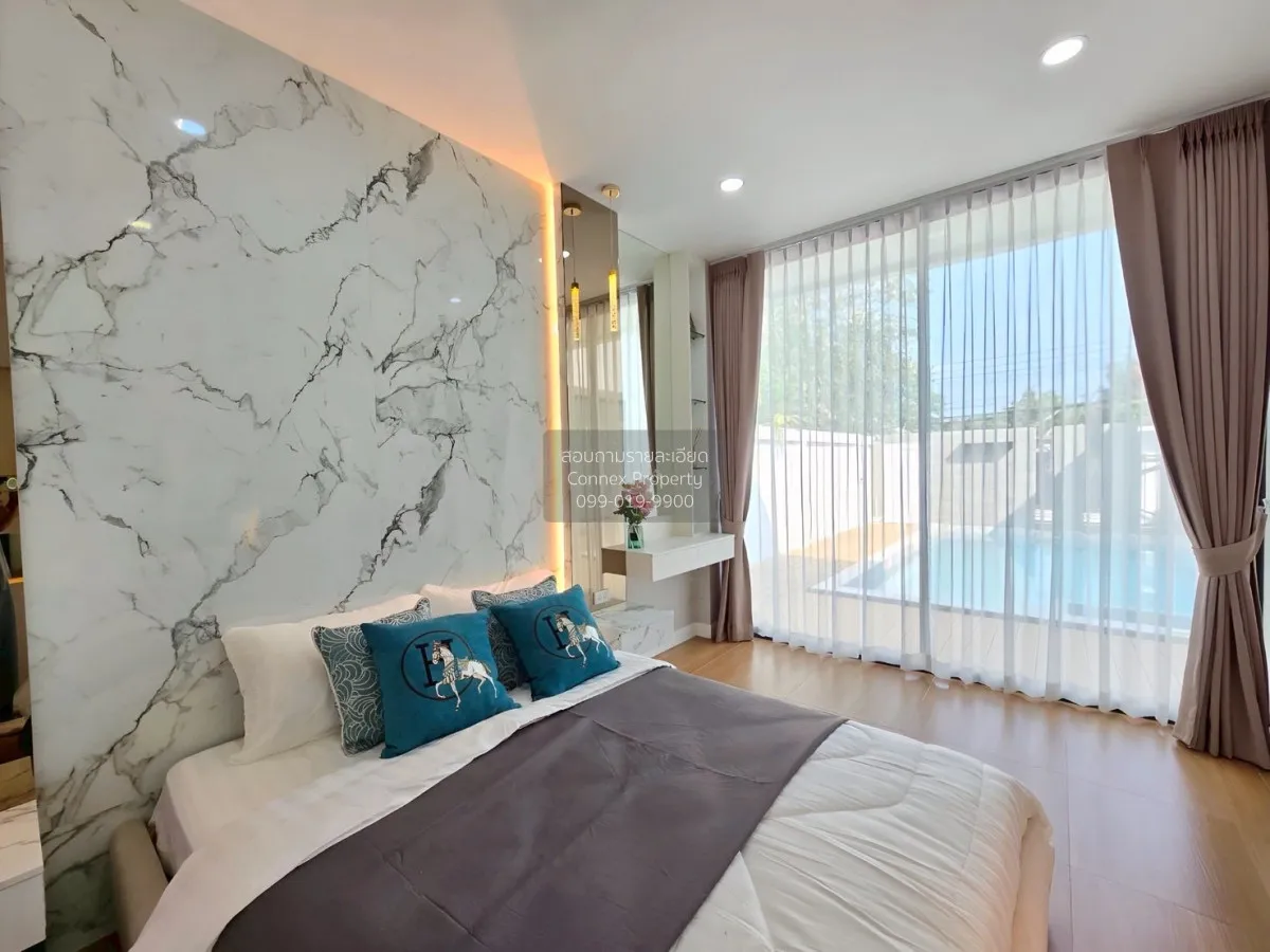 For Rent Single - storey pool villa, 70 sq.wa., Nong Prue. , Nong