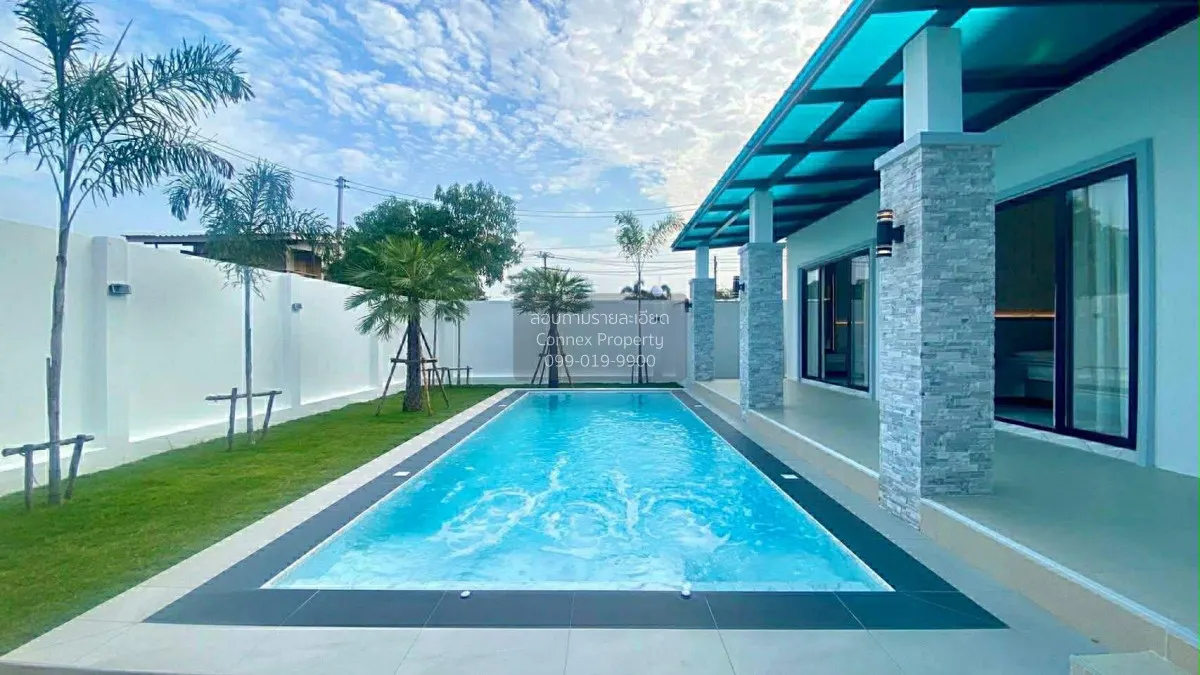 For Sale Luxury single - storey pool villa, 532.4 sq m, Huai Yai,